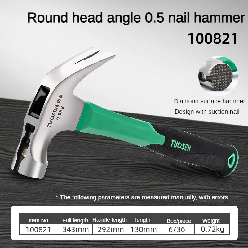 TUOSEN Professional Magnetic Claw Hammer with Nail Starter - Image 7