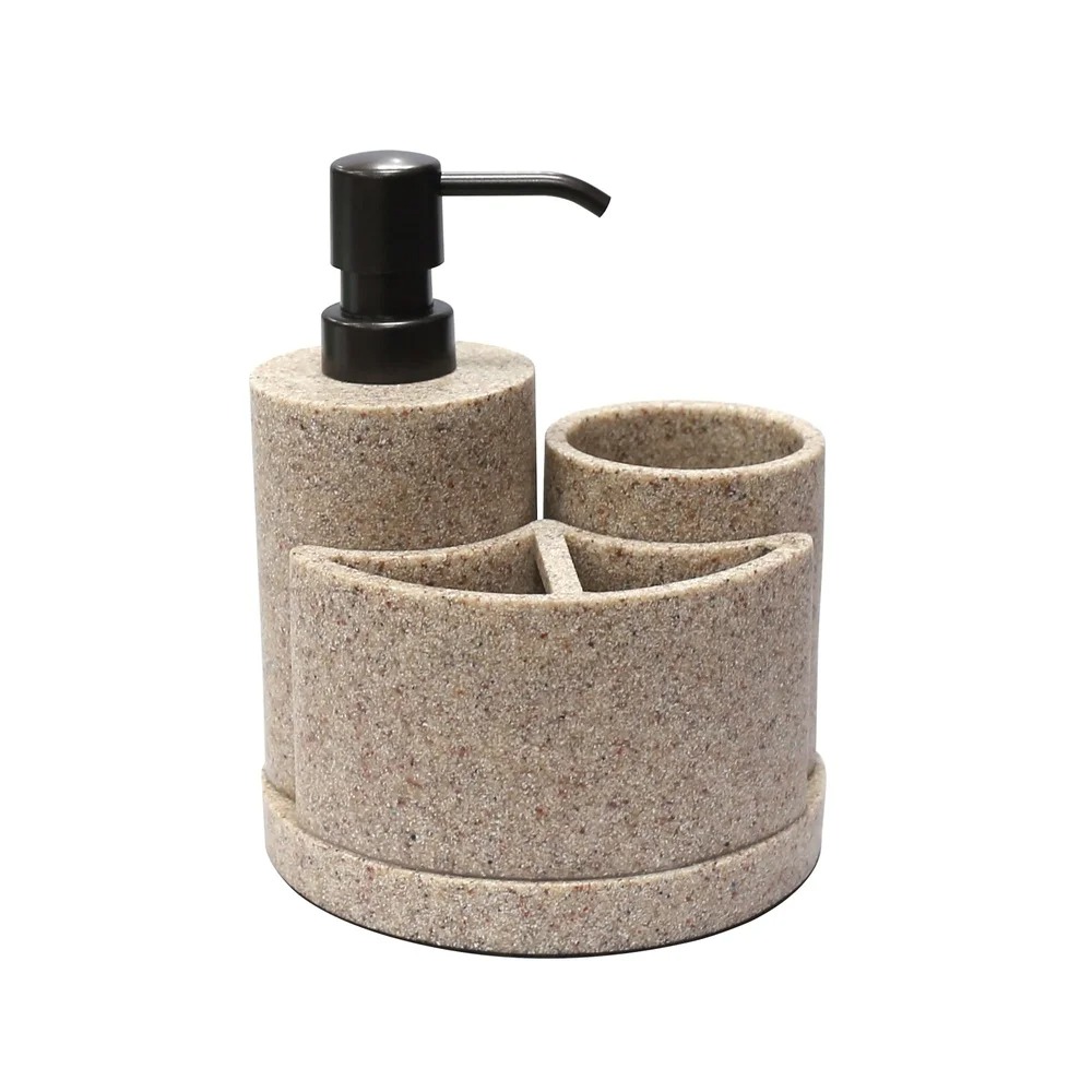 SteamVoyage Sandstone Texture Luxury Soap Dispenser