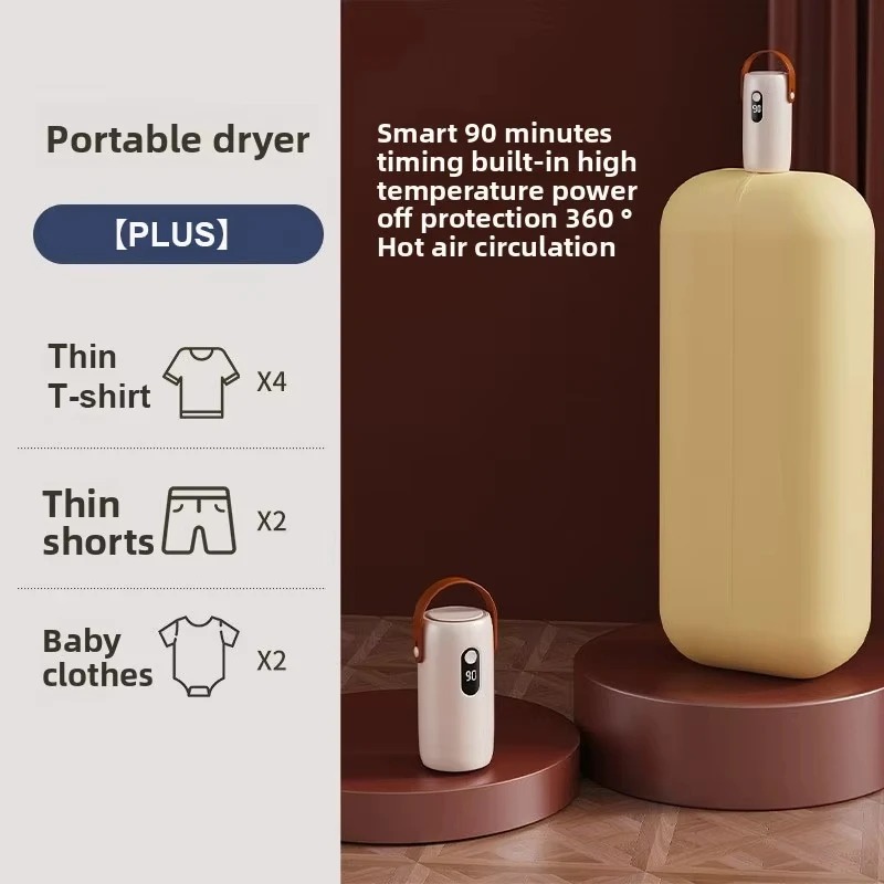 AquaSwift Portable Travel Clothes Dryer with 360° Hot Air Circulation - Image 2
