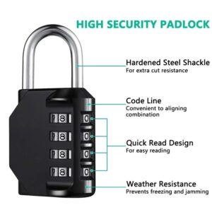 SECUREGUARD Combination Padlock – Weatherproof Security Lock
