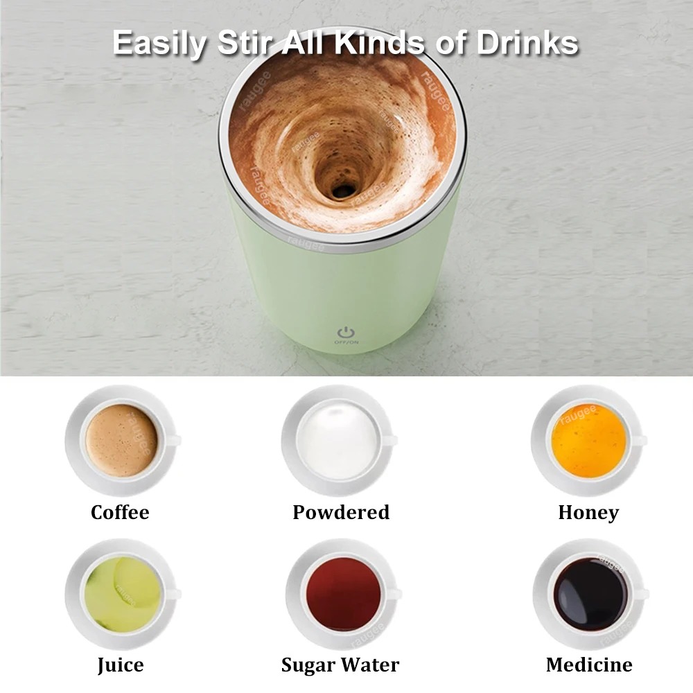 VORTEX Smart Mug – Automatic Self-Stirring Electric Coffee & Tea Cup - Image 3
