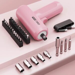 Deli Home Precision Cordless Screwdriver & 24-Piece Bit Set