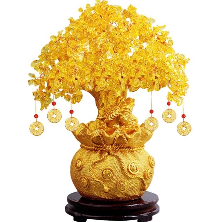 AetherGlow Golden Citrine Money Tree - Image 2