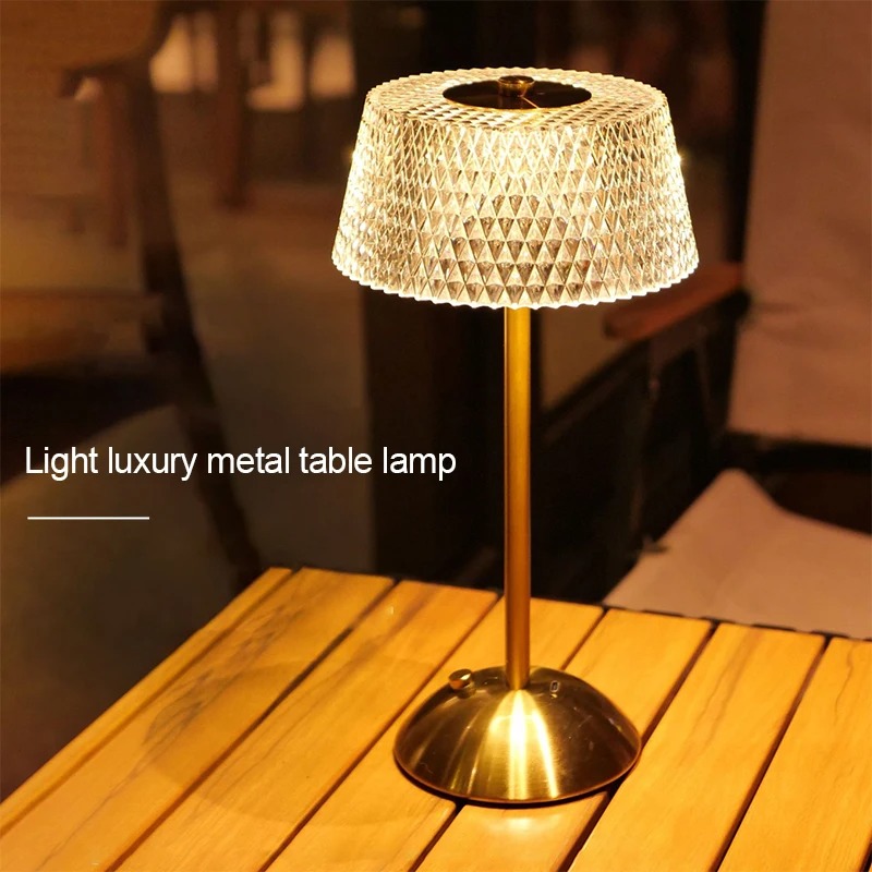 AuraBeam Radiant Prism Cordless Touch Table Lamp - Image 3