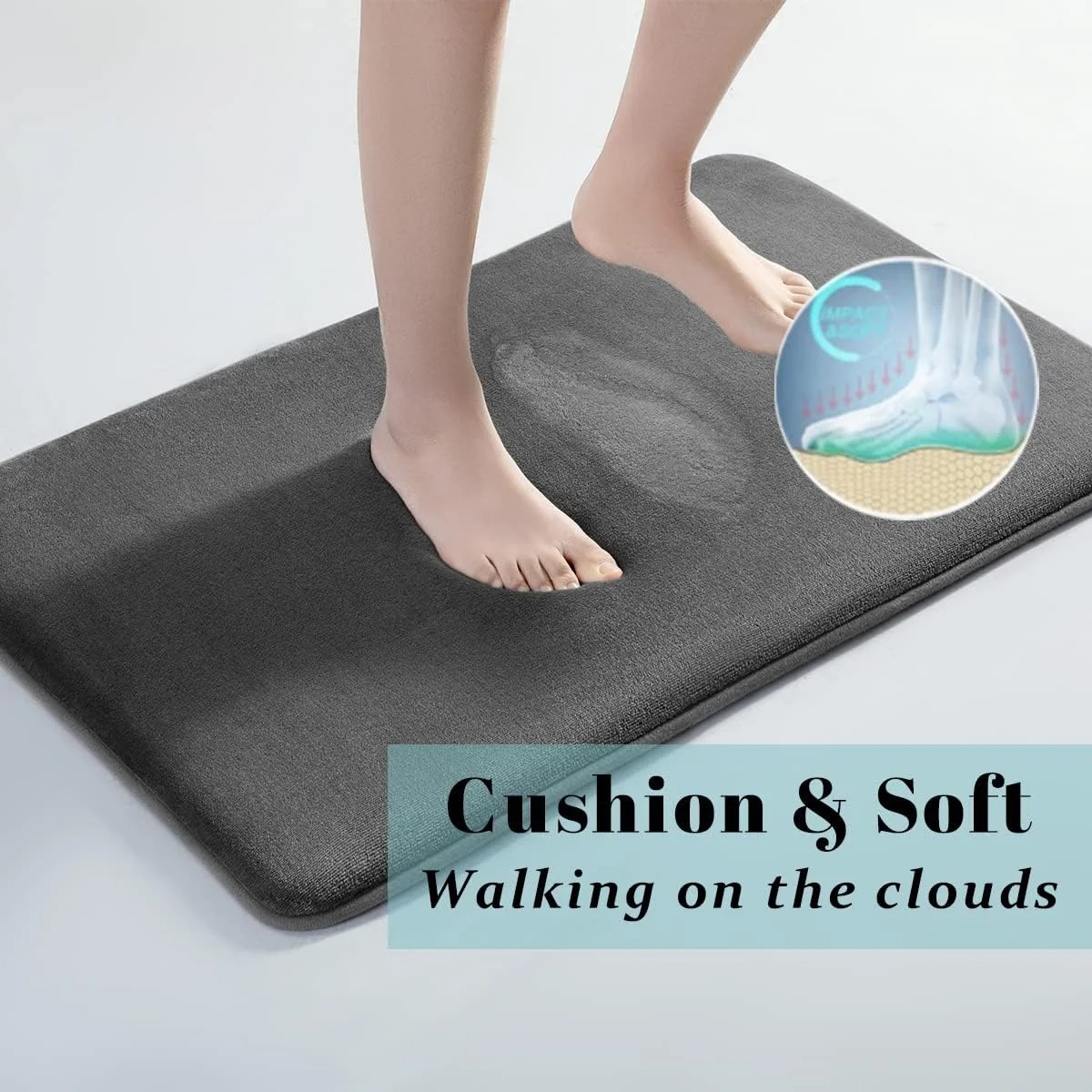 CLOUDSTEP Ultra-Soft Memory Foam Bath Mat - Image 4