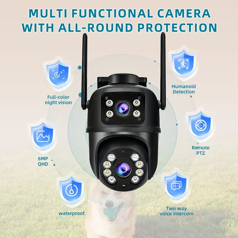 VisionGuard Dual-Lens 4K Ultra HD Outdoor Security Camera - Image 3