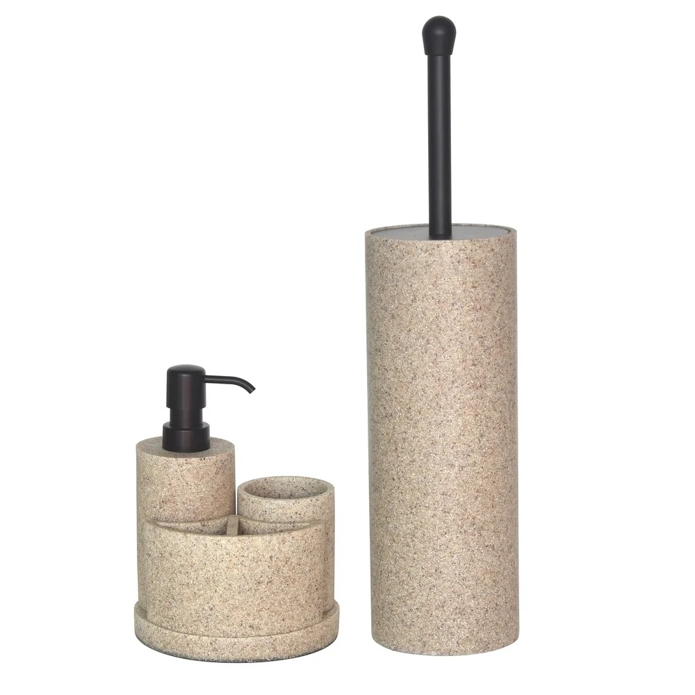 SteamVoyage Sandstone Texture Luxury Soap Dispenser - Image 3