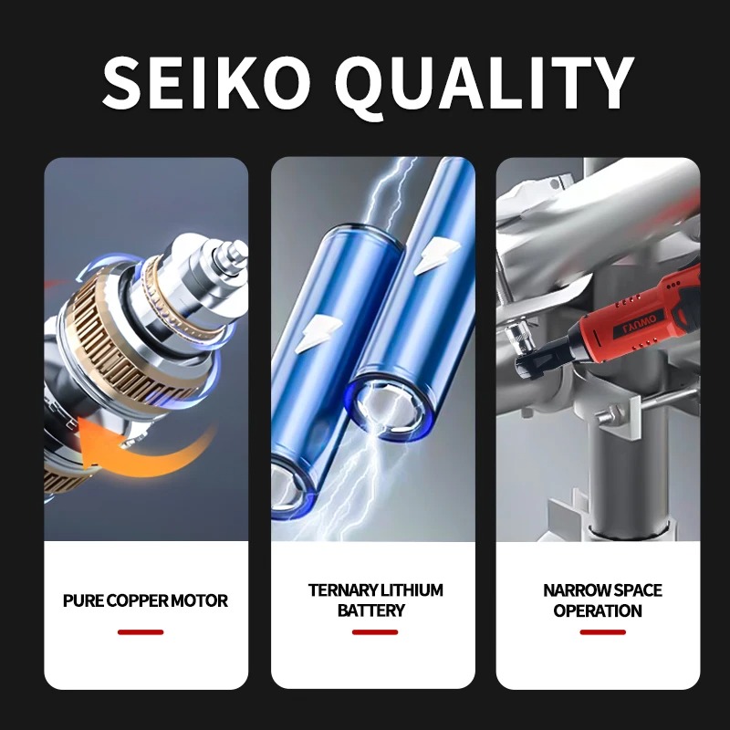 LYUWO Professional Lithium-Ion Cordless Ratchet Wrench - Image 2