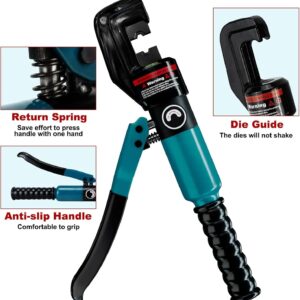 SeeSiiProfessional Manual Hydraulic Cable Terminal Crimper