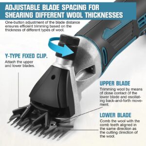 VEVOR Professional 21V Cordless Electric Sheep Shears