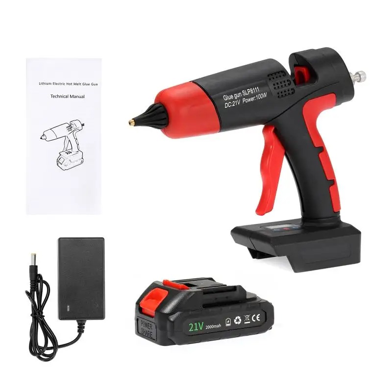 SeeSii Professional 21V Cordless Hot Melt Glue Gun Kit - Image 3
