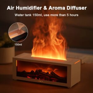 SteamVoyage3D Simulation Fireplace Humidifier & Diffuser