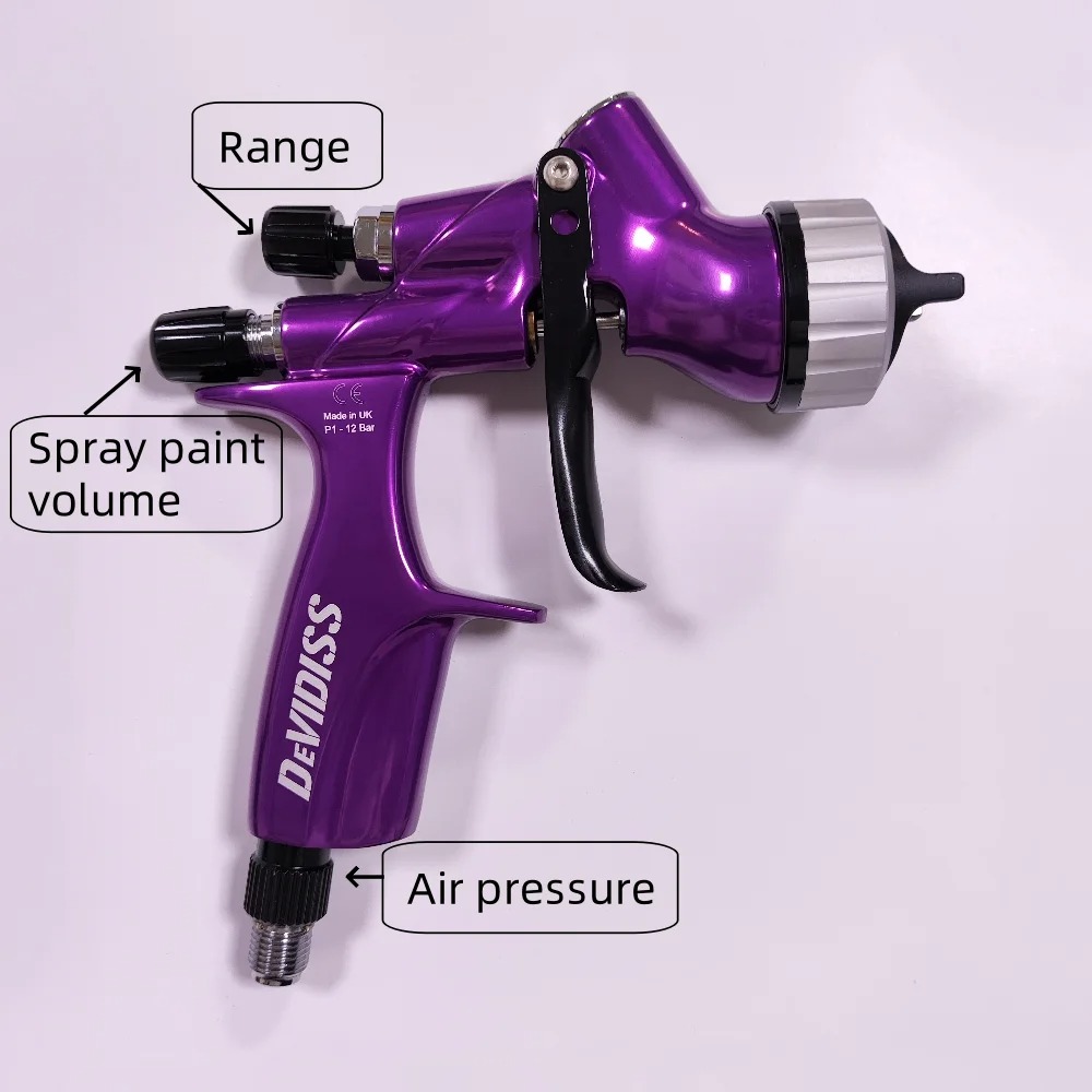 DEVIDISS Custom Edition Purple Anodized Paint Gun - Image 4