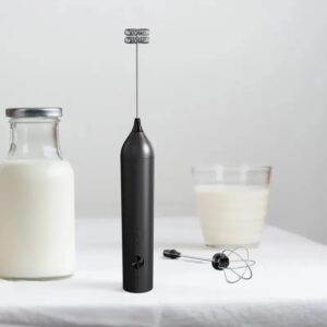 ChefMekanix Rechargeable Electric Milk Frother with Stainless Steel Stand