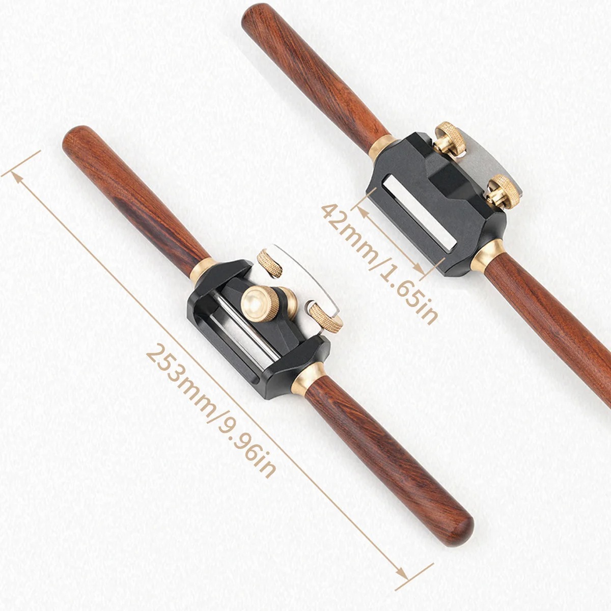 ALLOY Classic Rosewood & Brass Spokeshave for Curved Surfaces - Image 5