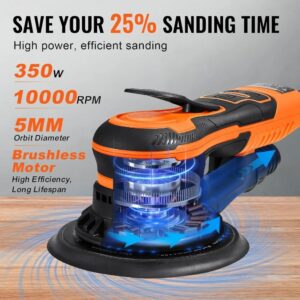 VEVOR 6-Speed Random Orbital Sander with Dust Collection
