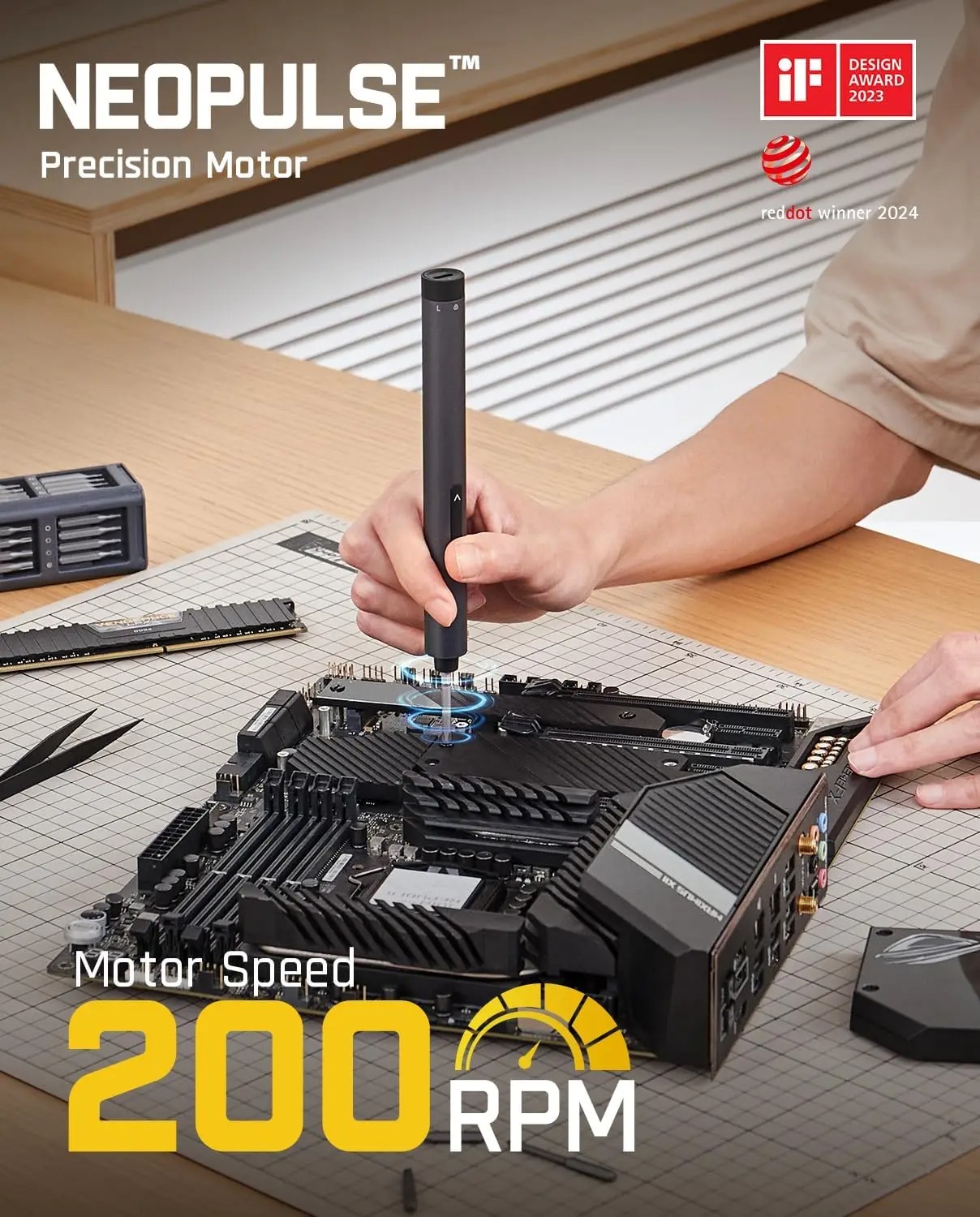 VMAN 140-Piece Ultimate Precision Electric Screwdriver Set - Image 3