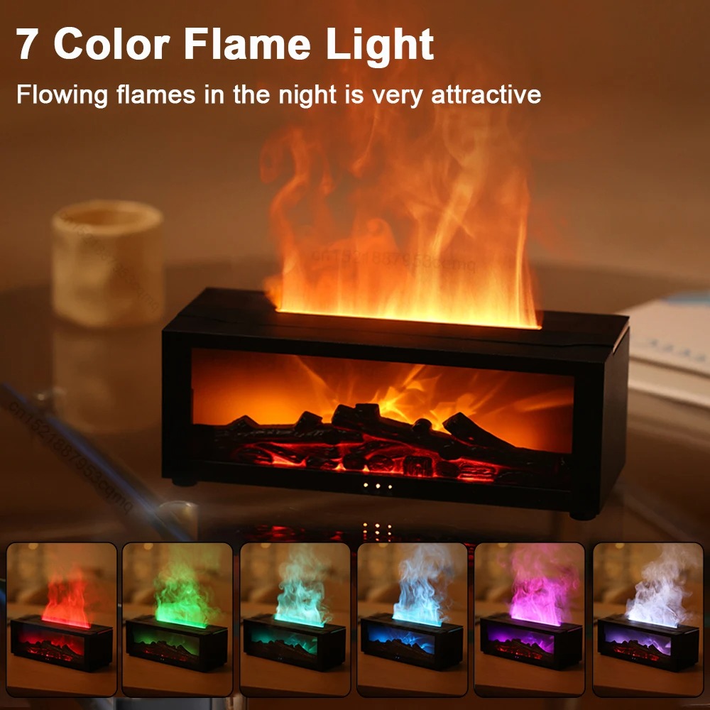 SteamVoyage3D Simulation Fireplace Humidifier & Diffuser - Image 3