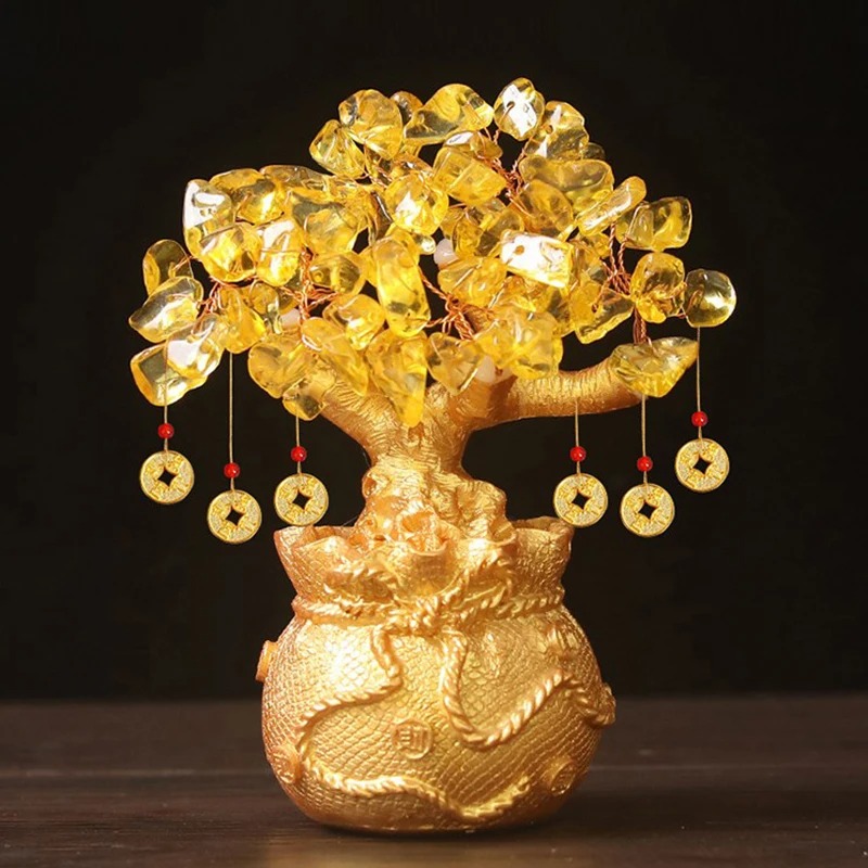 AetherGlow Golden Citrine Money Tree - Image 4