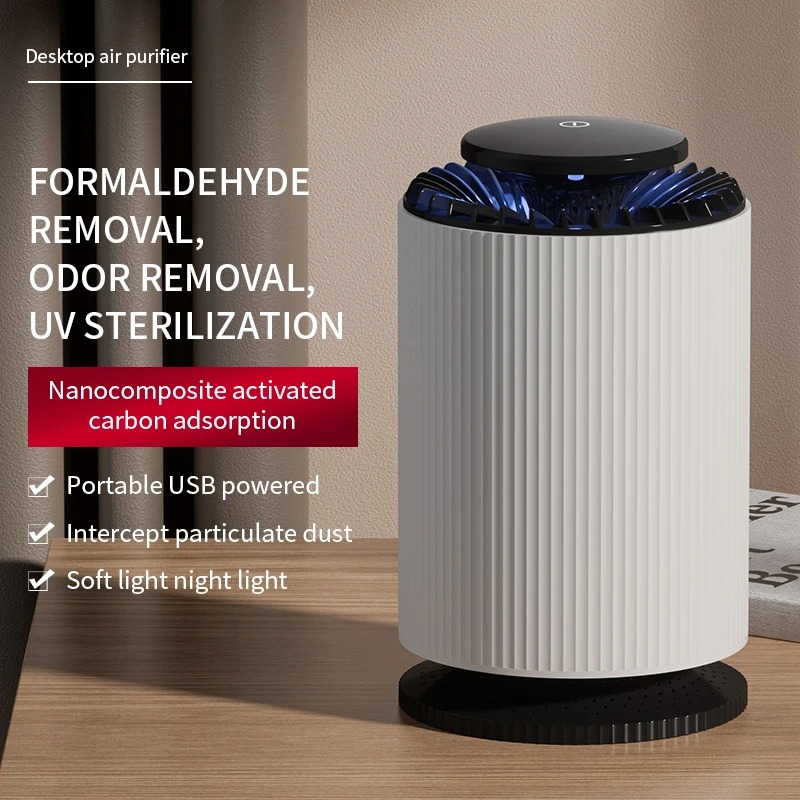 AquaZen Desktop Air Purifier – Nano-Carbon Formaldehyde & Odor Remover