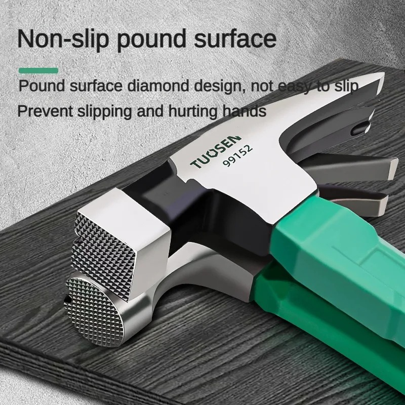 TUOSEN Professional Magnetic Claw Hammer with Nail Starter