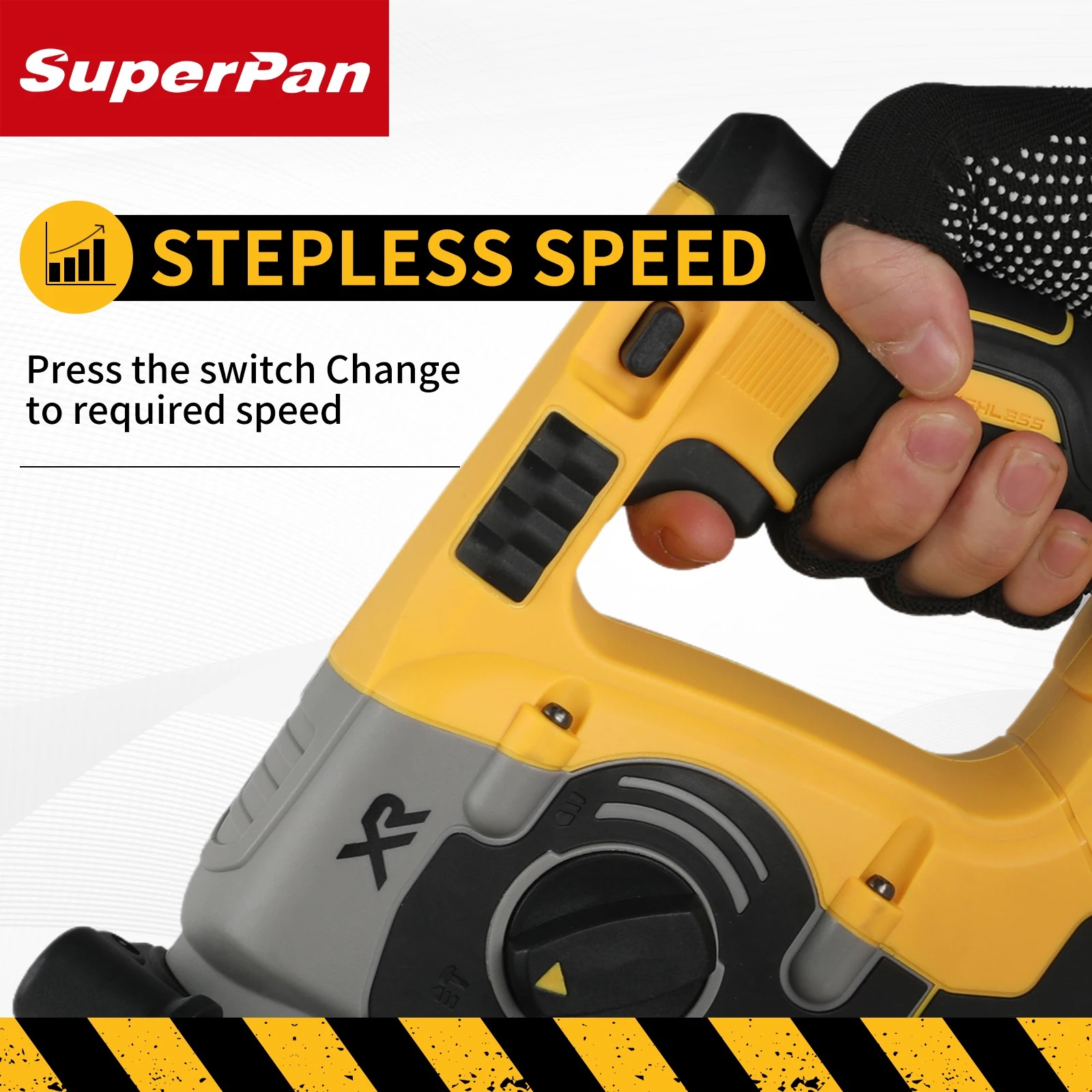 SuperPan 360° Rotating Handle Cordless Rotary Hammer - Image 7