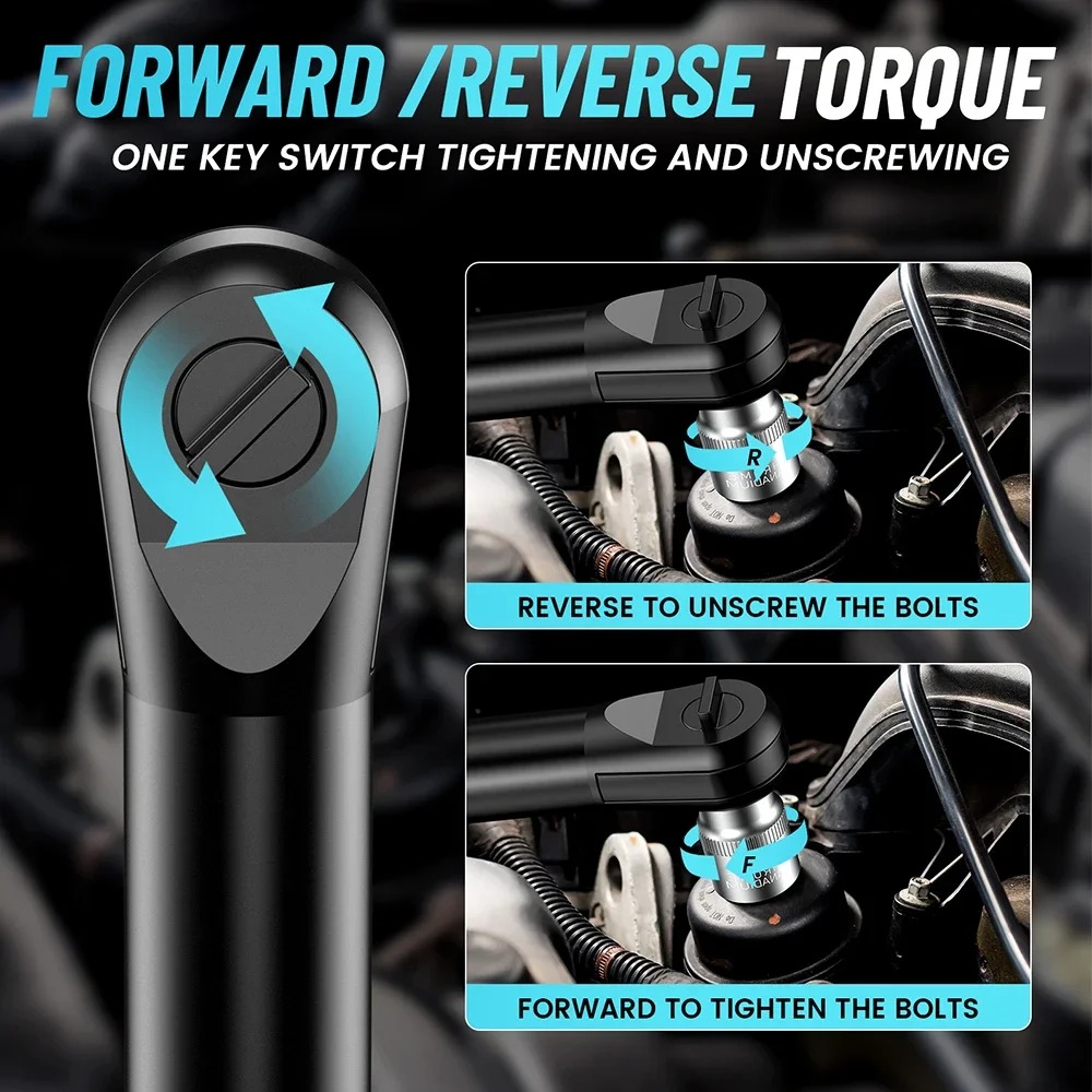 SeeSii Professional Cordless High-Torque Electric Ratchet Wrench - Image 6