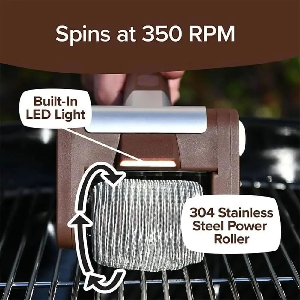 StahlEdge GrillMaster Pro – Heavy-Duty Stainless Steel Mesh BBQ Cleaning Brush - Image 6