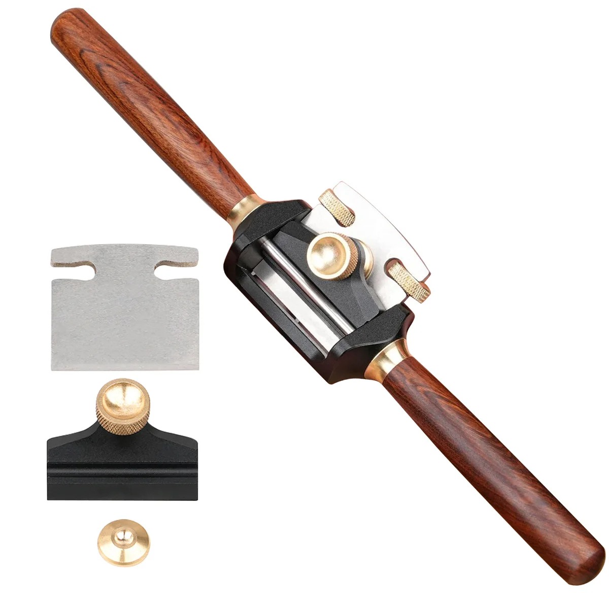 ALLOY Classic Rosewood & Brass Spokeshave for Curved Surfaces - Image 8