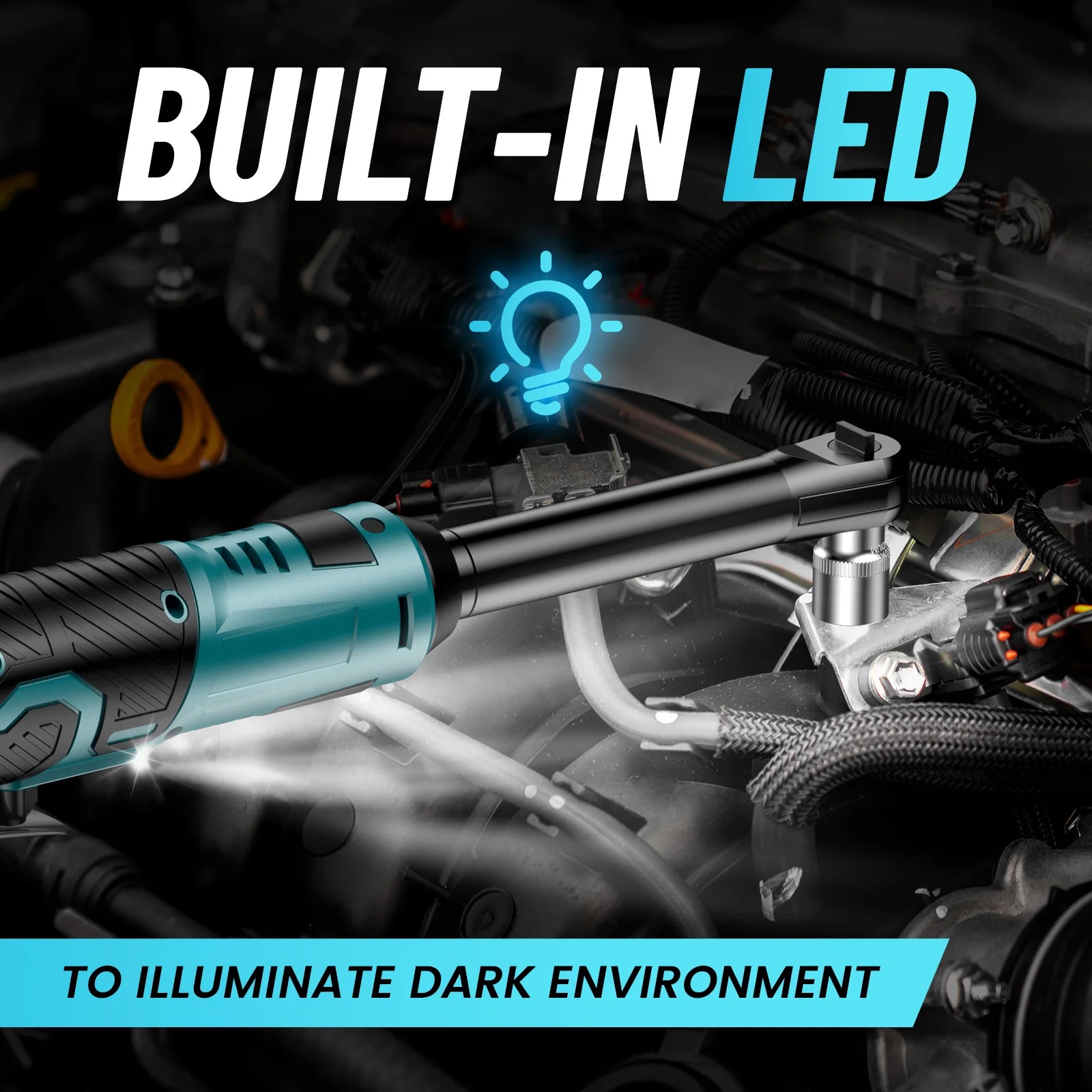 SeeSii Professional Cordless High-Torque Electric Ratchet Wrench - Image 7