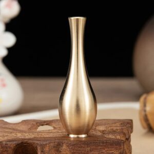 AZURA Mini Vintage Solid Brass Miniature Bud Vases