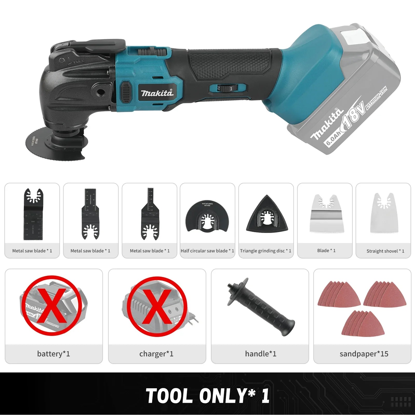 Makita Professional 18V Cordless Oscillating Multi-Tool - Image 4